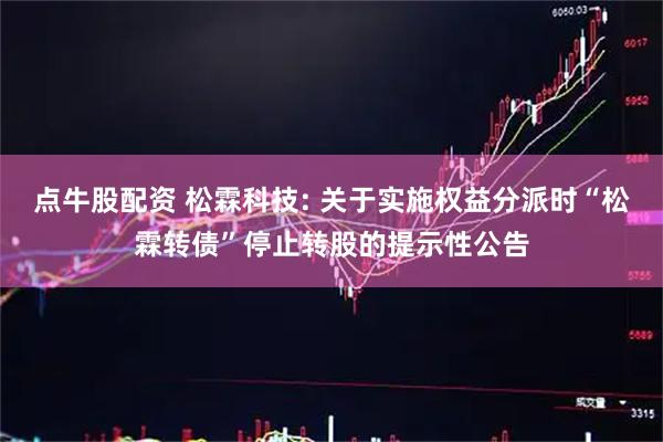 点牛股配资 松霖科技: 关于实施权益分派时“松霖转债”停止转股的提示性公告
