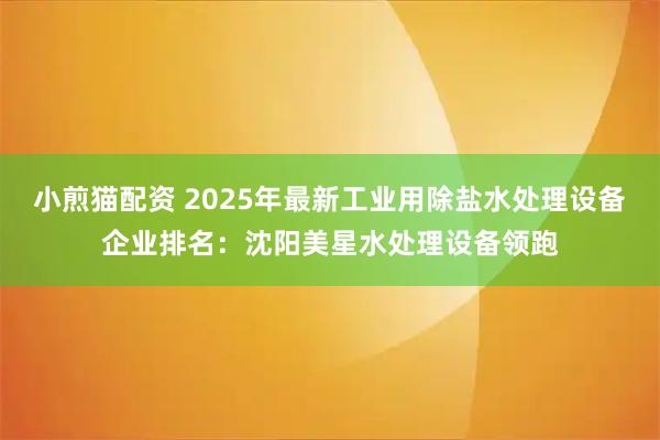 小煎猫配资 2025年最新工业用除盐水处理设备企业排名：沈阳美星水处理设备领跑